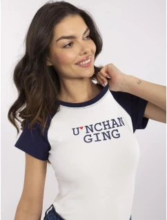 NM TS Tričko V7939.50 tmavomodrá a biela