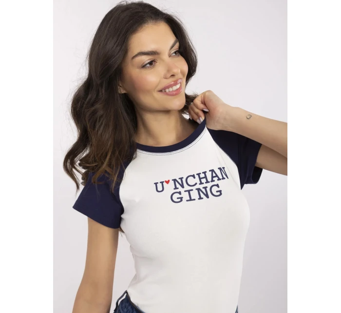 NM TS Tričko V7939.50 tmavomodrá a biela