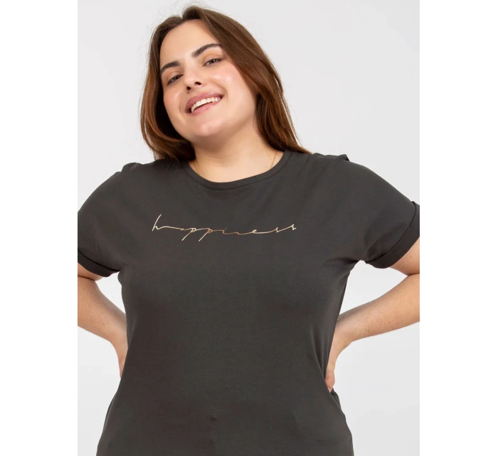 Tričko RV TS model 17459899 tmavá khaki - FPrice Tričko RV TS model 17459899 tmavá khaki - FPrice