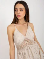 Sukienka TW SK BI model 18633941 beżowy - FPrice Sukienka TW SK BI model 18633941 beżowy - FPrice