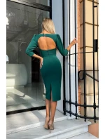 Dámské šaty model Tmavě zelená model 18628050 - BICOTONE Dámské šaty model Tmavě zelená model 18628050 - BICOTONE