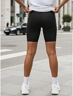 Dámske cyklistické šortky s vysokým pásom, čierne, FashionStreet SY0572