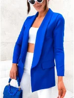 Klasická dámska bunda v chrpovej farbe (8259)