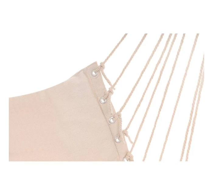 BRAZÍLSKA ZÁVESNÁ SEDACIA SEDAČKA HAMAK 100x50 cm PRÍRODNÉ S PUSHION PUSH WHITE