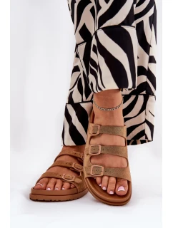 Dámské Pantofle S Pásky A Přezkami Camel model 21687489 - Boto