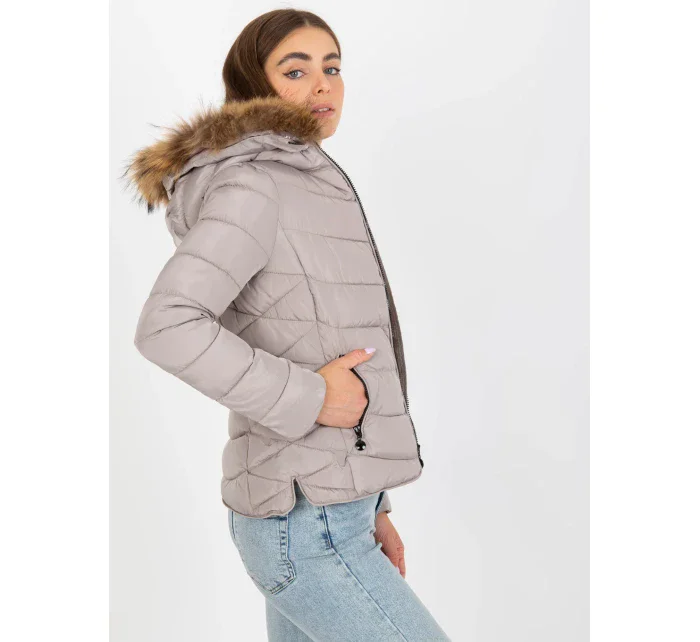 Dámska bunda NM KR P22 6627 03P tmavo lila