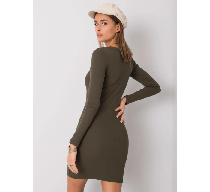 Šaty RV SK model 16311242 khaki - FPrice Šaty RV SK model 16311242 khaki - FPrice