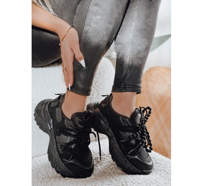 Dámske tenisky na vysokej platforme BEASTAR black FashionStreet ZY0831 Dámske tenisky na vysokej platforme BEASTAR black FashionStreet ZY0831