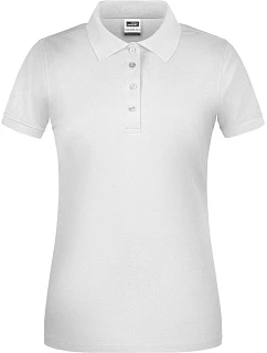 Daiber JN 873 Dámske pracovné polo z bio piqué 02.0873 biele