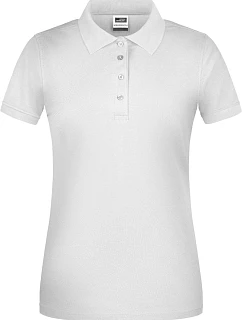 Daiber JN 873 Dámske pracovné polo z bio piqué 02.0873 biele