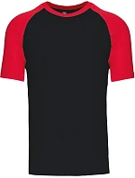 Kariban K 330 Baseballové tričko 20.K330 čierne/červené Kariban K 330 Baseballové tričko 20.K330 čierne/červené
