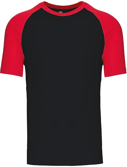 Kariban K 330 Baseballové tričko 20.K330 čierne/červené Kariban K 330 Baseballové tričko 20.K330 čierne/červené