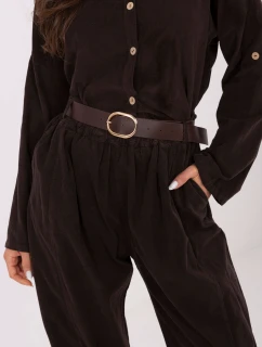 Spodnie IT SP model 21749875 ciemny brązowy - FPrice