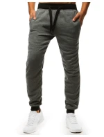 Pánske antracitové tepláky FashionStreet UX3538