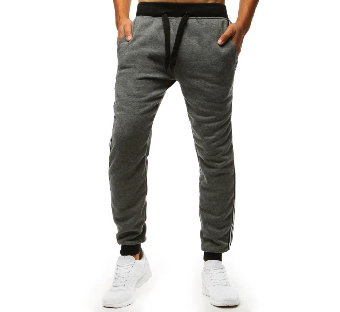 Pánske antracitové tepláky FashionStreet UX3538