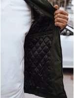 Pánska prechodná bunda s kapucňou zelená FashionStreet TX4888 Pánska prechodná bunda s kapucňou zelená FashionStreet TX4888