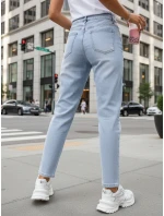 Dámske džínsy mom fit svetlomodré FashionStreet UY2859