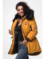 DAMSKA ZIMOWA KURTKA Z KAPTUREM CZARNA model 21242317 - Ann Gissy