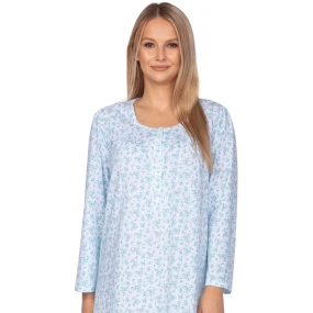 Dámska nočná košeľa 007 modrá - REGINA