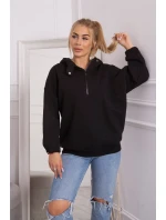 Mikina s kapucňou čierna