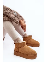 Boty Na Platformě Kožešinou Camel model 21639721 - Boto