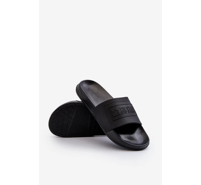Klapki Męskie Big Star NN174649 Czarne