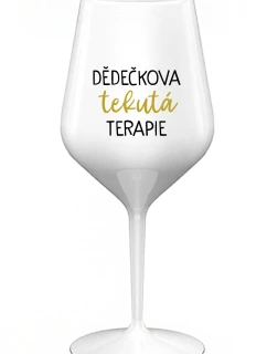 GIRL'S FLUID THERAPY - biely nerozbitný pohár na víno 470 ml
