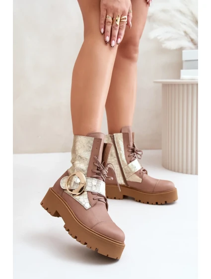 Šnurovací vyšší model 201003 Krok vo veľkom štýle