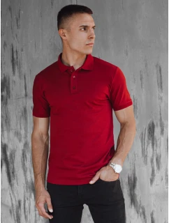 Pánske bordové polo tričko FashionStreet PX0607