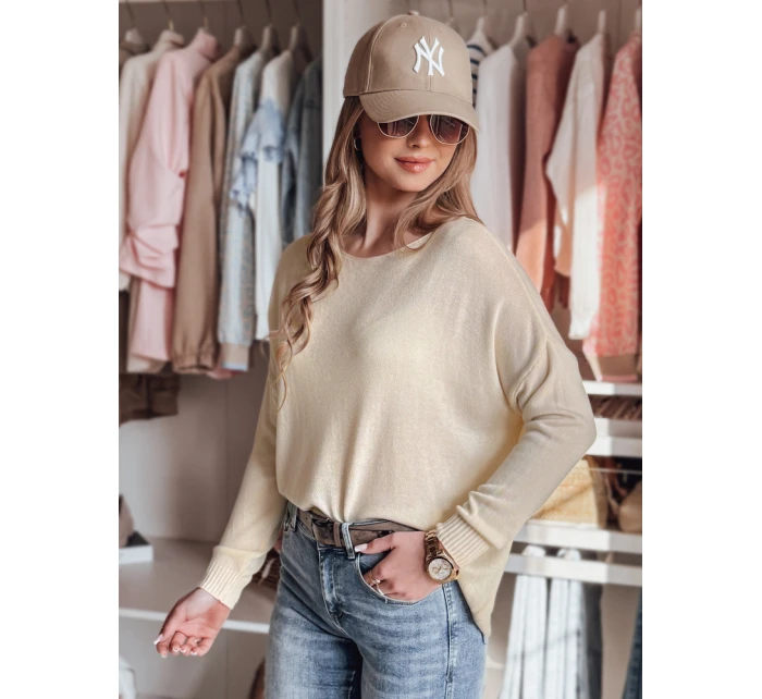 Dámský oversize hladký svetr peach Dstreet model 21986077 - FashionStreet
