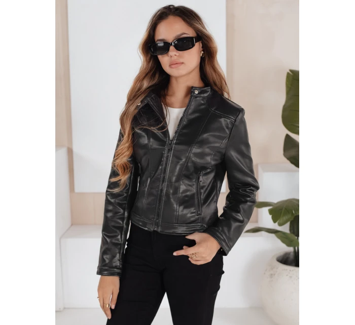 Dámská kožená bunda ramones černá model 21991867 - Dstreet