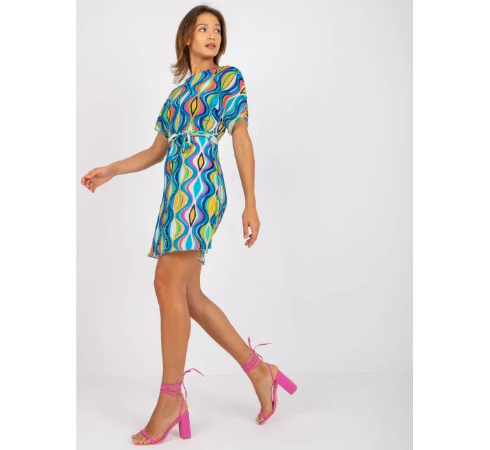 Dámske šaty-DHJ-SK-9651.51-modré Dámske šaty-DHJ-SK-9651.51-modré