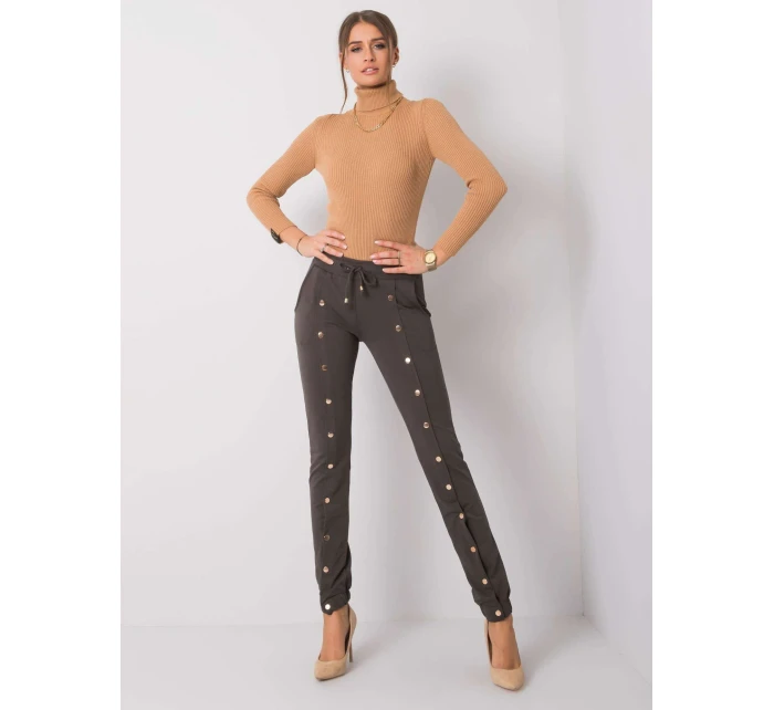 Tepláky RV DR 6016.08 tmavá khaki