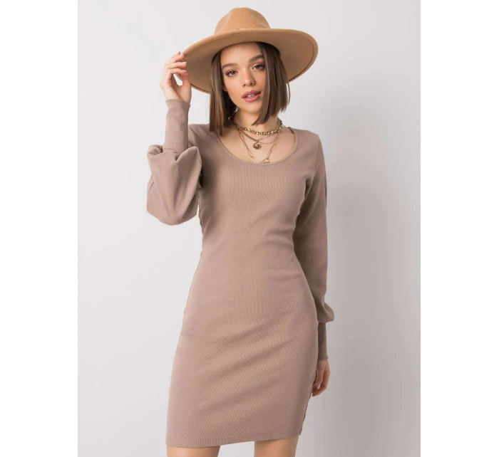 Šaty RV SK model 14974327 tmavě lila - FPrice Šaty RV SK model 14974327 tmavě lila - FPrice