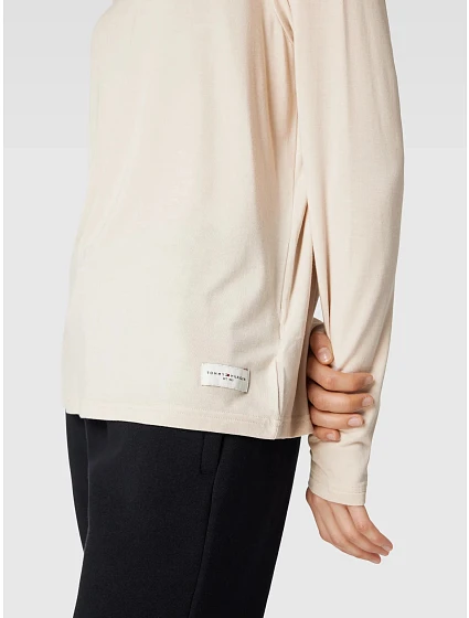 Dámské tričko krémové model 18913691 - Tommy Hilfiger Dámské tričko krémové model 18913691 - Tommy Hilfiger
