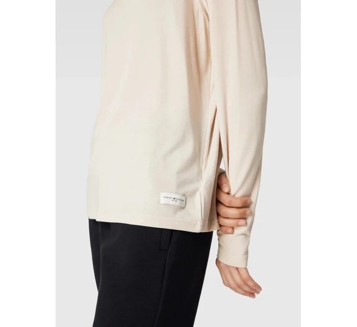 Dámske tričko UW0UW04985 ABH krémové - Tommy Hilfiger Dámske tričko UW0UW04985 ABH krémové - Tommy Hilfiger