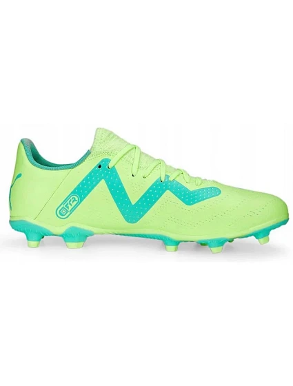 Pánské fotbalové kopačky FG/AG model 19433813 03 Neon zelená s modrou - Puma