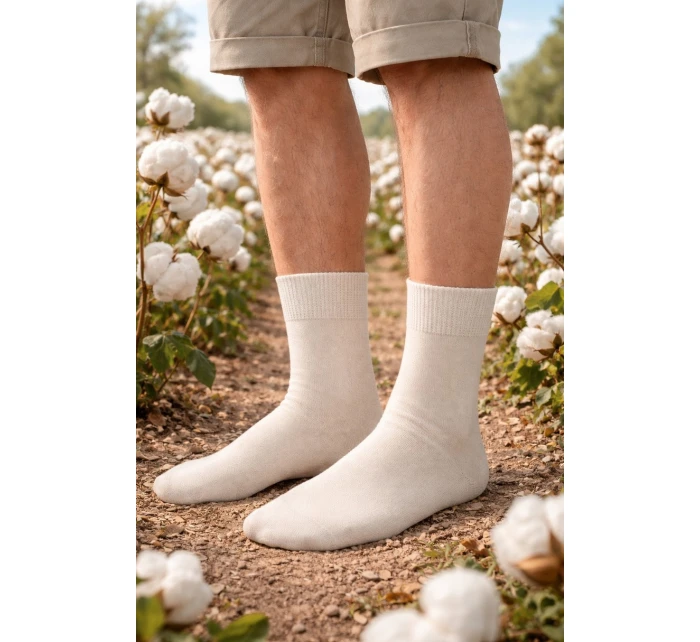 Pánske prírodné ponožky 100% bavlna 200