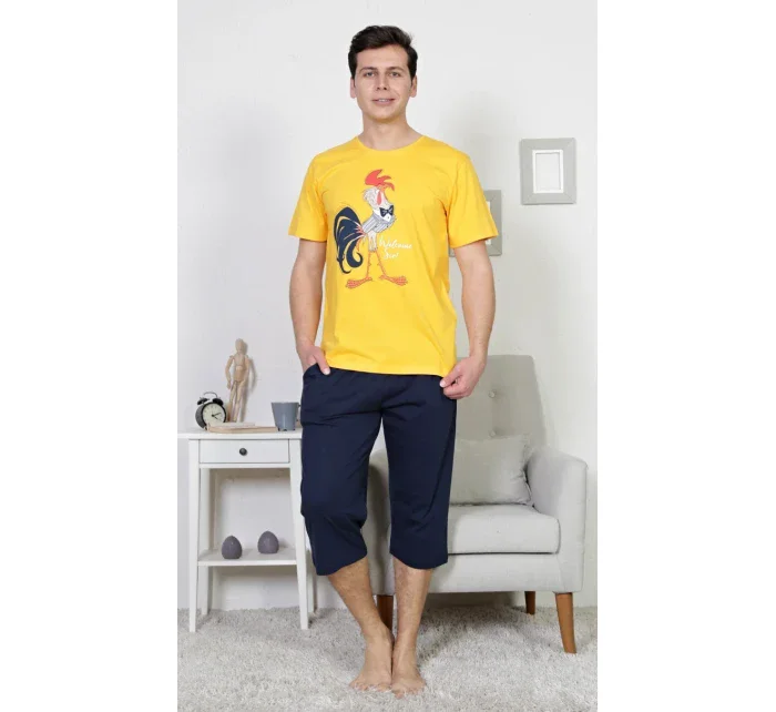 Pánske pyžamo kapri Kohút Pánske pyžamo kapri Kohút