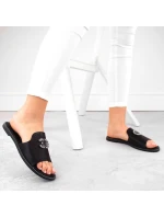 Pohodlné žabky se zirkony W model 20118126 černá - S.Barski