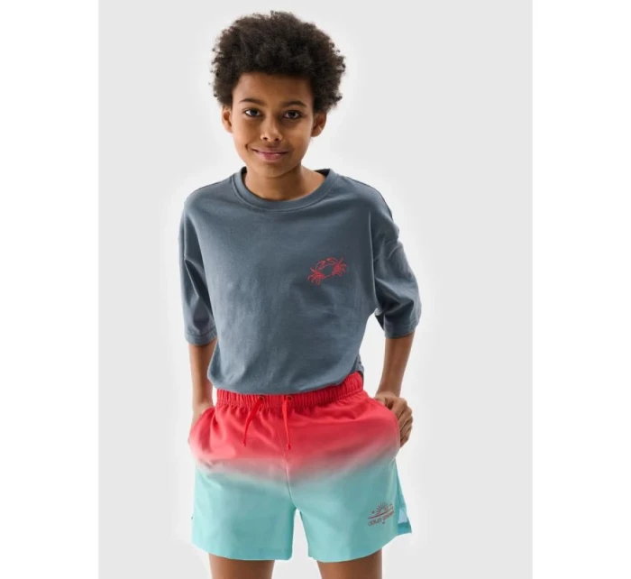Chlapčenské plážové šortky boardshorts 4F 4FJWSS25UBDSM115-47S Chlapčenské plážové šortky boardshorts 4F 4FJWSS25UBDSM115-47S