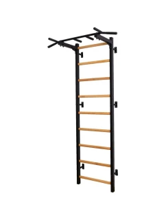 DREVENO-KOVOVÝ GYMNASTICKÝ REBRÍK S KOVOVOU TYČOU BENCHK 721B