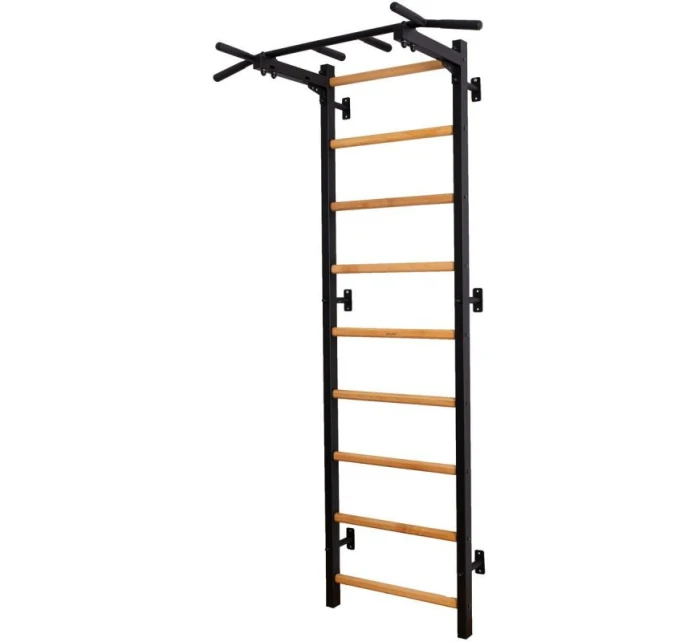 DREVENO-KOVOVÝ GYMNASTICKÝ REBRÍK S KOVOVOU TYČOU BENCHK 721B