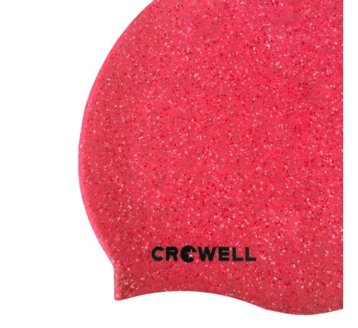 Crowell Recyklácia Pearl ružová farba 3 silikónová plavecká čiapka