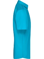 JN 680 Popelínová košile s krátkým rukávem model 22537834 turquoise - Daiber JN 680 Popelínová košile s krátkým rukávem model 22537834 turquoise - Daiber
