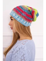 Fleecová čiapka Klaudia K255 žltá neón+modrá Fleecová čiapka Klaudia K255 žltá neón+modrá