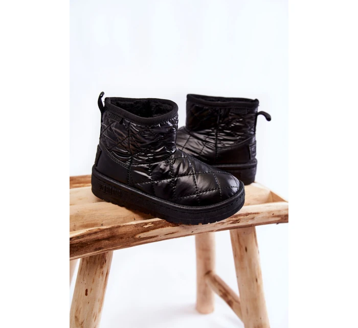 Dziecięce Ocieplane Botki Śniegowce Big Star KK374242 Czarne Dziecięce Ocieplane Botki Śniegowce Big Star KK374242 Czarne