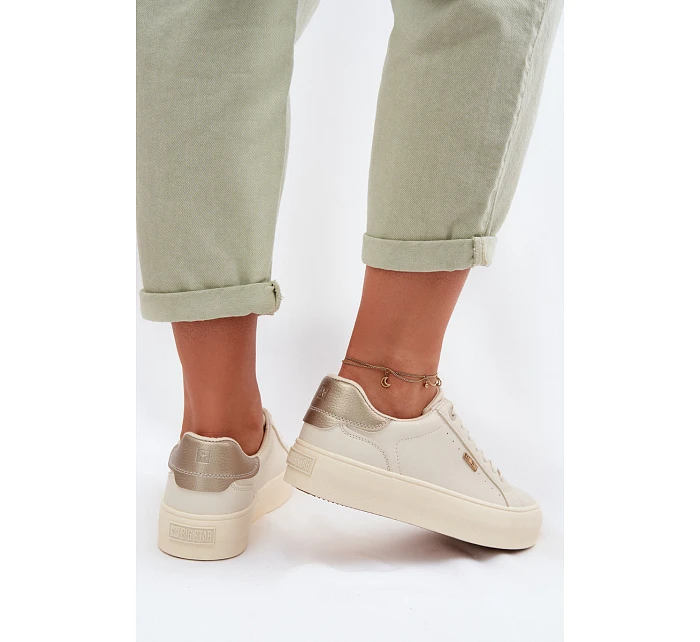Sneakers na platformě Big Star model 22042659 Béžové - Big Star Shoes Sneakers na platformě Big Star model 22042659 Béžové - Big Star Shoes