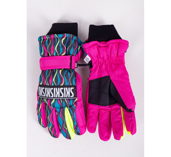 Detské zimné lyžiarske rukavice Yoclub REN-0243G-A150 Multicolour