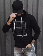 Pánska čierna mikina FashionStreet BX5467